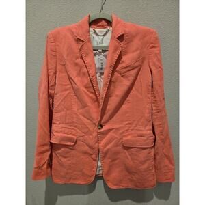 A.L.C. Women's Coral Blazer Size 2 Single-Button Notched Lapels Designer